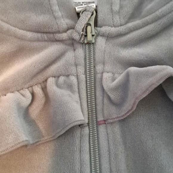 Ruffle velour set - Picture 2 of 3